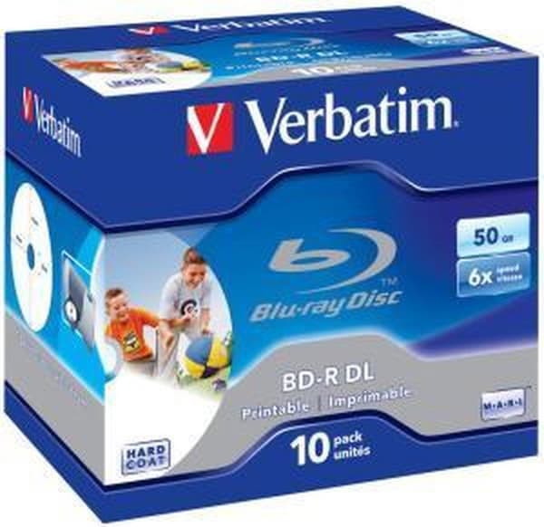 Verbatim BD-R DL 50GB 6x JC WIDE UTSKRIFTSBAR - Rohling