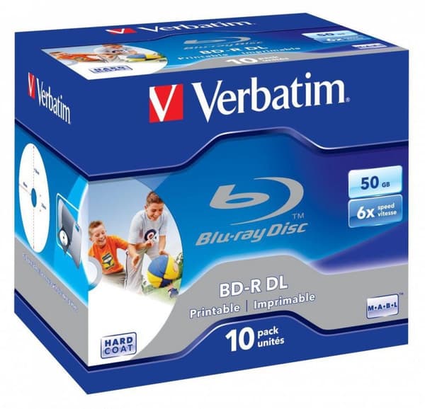 Verbatim BD-R DL 50GB 6x JC WIDE UTSKRIFTSBAR - Rohling