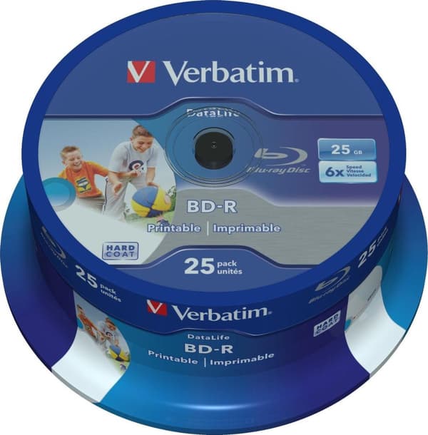 Verbatism - Blu-ray inspelningsbara - BD-R SL Datalife - 25GB