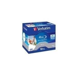 Verbatim Blu-Ray Disc - 10 x BD-R - 25 GB 6x - Printbar overflade - Jewel Case (43713)