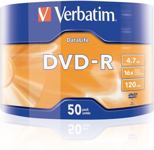 Verbatim 43791 tom DVD 4,7 GB DVD-R 50 st.