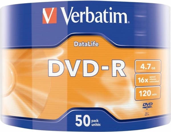 Verbatim 43791 tom DVD 4,7 GB DVD-R 50 st.