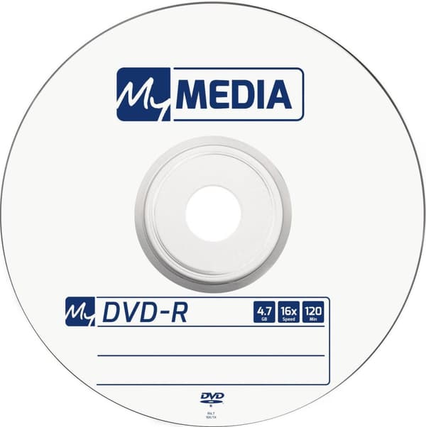 MyMedia DVD-R 52X 50HP Wrap 4,7GB
