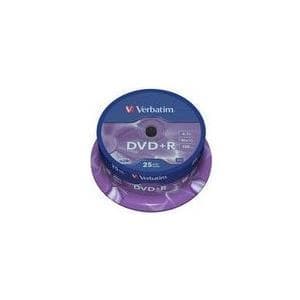 Verbatim DataLifePlus - 25x DVD+R - 4,7 GB 16x - Spindel (43500)