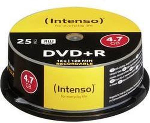 Intenso DVD+R 4,7 GB Cake Box [25 Disc]