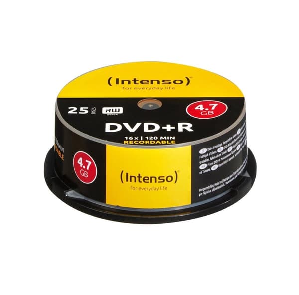Intenso DVD+R 4,7 GB kageæske [25 diske]