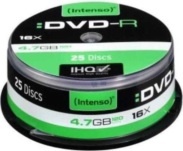 Intenso DVD-R 4,7 GB 16x Speed ​​- 25st bakverkslåda