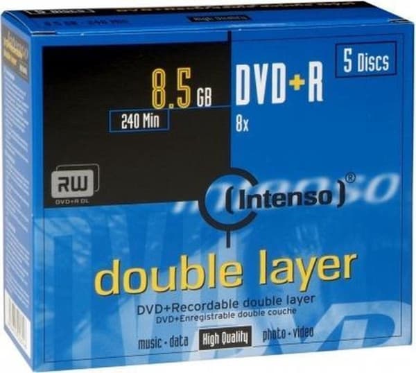 Intenso 4311245 DVD+R DL disk 8,5 GB 5 styks Jewelcase