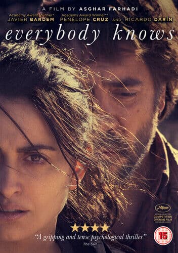 Everybody Knows DVD (2019) Penélope Cruz, Farhadi (DIR) cert 15 English Brand New
