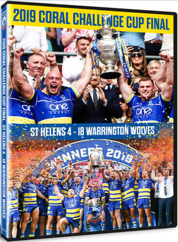 2019 Coral Challenge Cup Final - St Helens 4-18 Warrington Wolves DVD (2019)  English Brand New