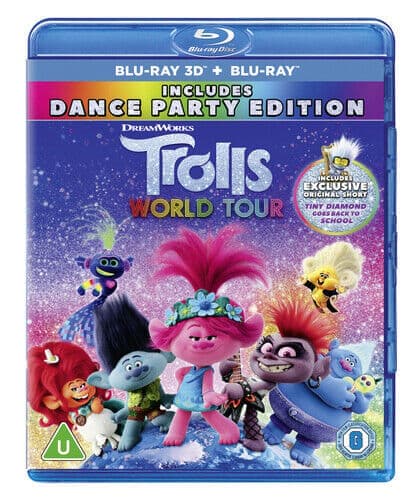 Trolls World Tour Blu-ray (2020) Walt Dohrn cert U 2 discs Brand New