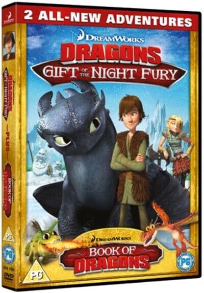 Dragons: Gift Of The Night Fury/Book Of Dragons DVD (2011) Tom Owens Cert PG Pre-Owned Region 2