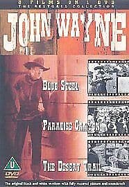 Blue Steel/Paradise Canyon/The Desert Trail DVD (2002) John Wayne, Bradbury Pre-Owned Region 2