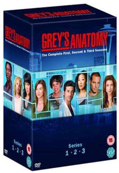 Grey’s Anatomy: Complete Seasons 1-3 DVD (2008) Ellen Pompeo Cert 15 14 Discs Pre-Owned Region 2