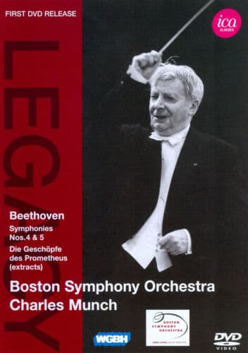 Charles Munch: Beethoven Symphonies 4 And 5 (Boston Symph.Orch.) DVD (2011) Pre-Owned Region 2