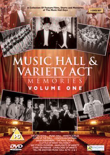 Music Hall & Variety Act Memories: Volume 1 DVD (2018) Robert D. Webb Cert PG 3 Pre-Owned Region 2