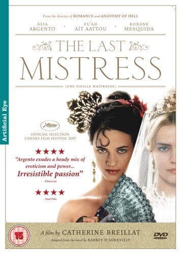 The Last Mistress DVD (2008) Asia Argento, Breillat (DIR) Cert 15 Pre-Owned Region 2