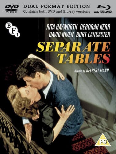 Separate Tables DVD (2018) Deborah Kerr, Mann (DIR) Cert PG 2 Discs Pre-Owned Region 2