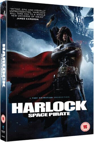 Harlock Space Pirate DVD (2015) Shinji Aramaki Cert 12 2 Discs Pre-Owned Region 2