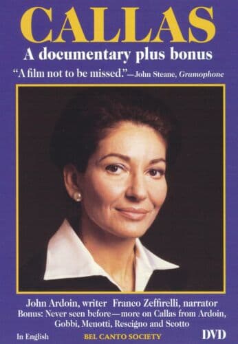 Callas [1978]: A Documentary Plus Bonus DVD Pre-Owned Region 2