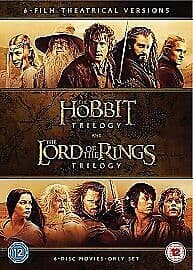 Middle-Earth: 6-film Collection DVD (2016) Martin Freeman, Jackson (DIR) Cert Pre-Owned Region 2
