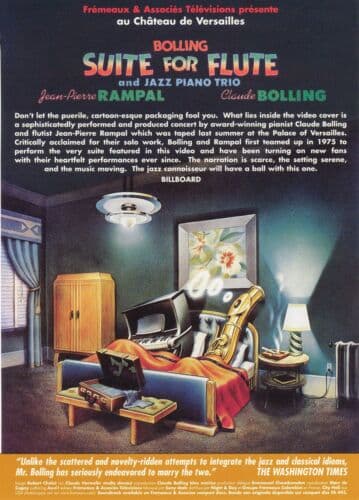 Bolling And Rampal: Suite For Flute And Jazz Piano Trio DVD (2004) Cert E Pre-Owned Region 2