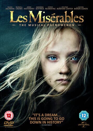 Les Misérables DVD (2013) Anne Hathaway, Hooper (DIR) Cert 12 Pre-Owned Region 2
