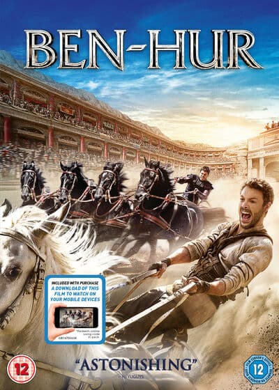 Ben-Hur DVD (2017) Jack Huston, Bekmambetov (DIR) Cert 12 Pre-Owned Region 2