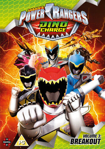 Power Rangers Dino Charge: Volume 3 - Breakout DVD (2017) Brennan Mejia Cert PG Pre-Owned Region 2