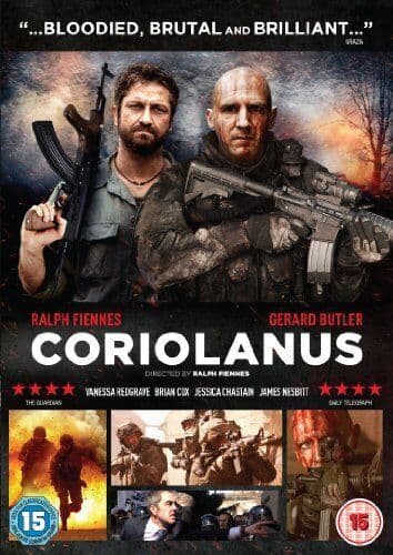 Coriolanus DVD (2012) Gerard Butler, Fiennes (DIR) Cert 15 Pre-Owned Region 2