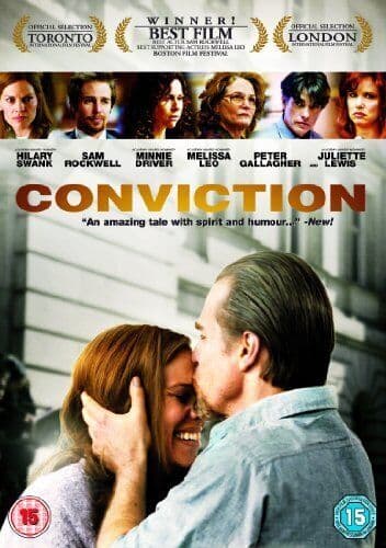 Conviction DVD (2011) Hilary Swank, Goldwyn (DIR) Cert 15 Pre-Owned Region 2