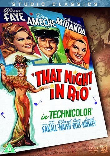 That Night In Rio DVD (2007) Alice Faye, Cummings (DIR) Cert U Pre-Owned Region 2
