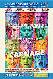 Carnage DVD (2012) Jodie Foster, Polanski (DIR) Cert 15 Pre-Owned Region 2