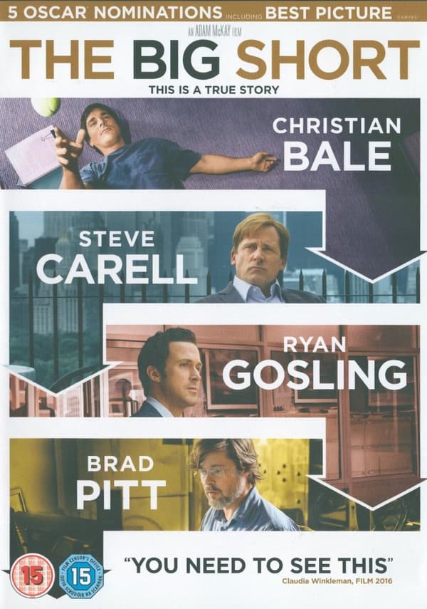 The Big Short DVD (2016) Brad Pitt, McKay (DIR) Cert 15 Pre-Owned Region 2