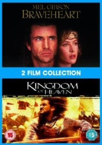 Braveheart/Kingdom Of Heaven DVD (2010) Mel Gibson Cert 15 2 Discs Pre-Owned Region 2