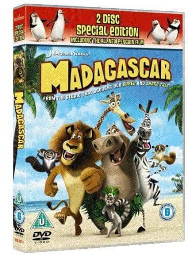 Madagascar/Penguin Christmas Mission DVD (2006) Eric Darnell, McGrath (DIR) Pre-Owned Region 2