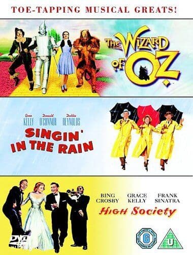 The Wizard Of Oz/Singin’ In The Rain/High Society DVD (2006) Bing Crosby, Pre-Owned Region 2