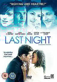 Last Night DVD (2011) Keira Knightley, Tadjedin (DIR) Cert 12 Pre-Owned Region 2