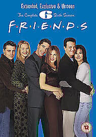 Friends: Season 6 - Extended Cut DVD (2010) Jennifer Aniston Cert 12 4 Discs Pre-Owned Region 2
