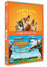 Fantastic Mr. Fox/Horton Hears A Who! DVD (2011) Wes Anderson Cert PG 2 Discs Pre-Owned Region 2