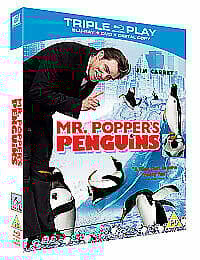 Mr Popper’s Penguins Blu-ray (2011) Jim Carrey, Waters (DIR) Cert PG 2 Discs Pre-Owned Region 2