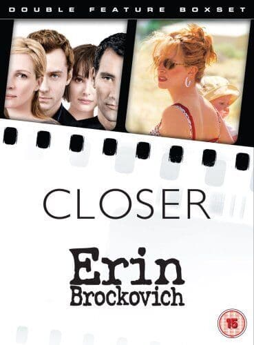 Closer/Erin Brockovich DVD (2007) Natalie Portman, Nichols (DIR) Cert 15 2 Pre-Owned Region 2