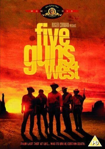 Five Guns West DVD (2005) Mike Connors, Corman (DIR) Cert PG Pre-Owned Region 2