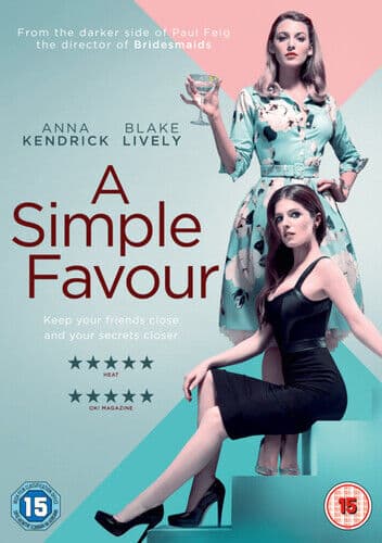 A Simple Favour DVD (2019) Blake Lively, Feig (DIR) Cert 15 Pre-Owned Region 2