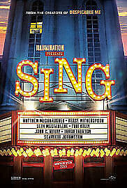 Sing DVD (2017) Garth Jennings Cert U Pre-Owned Region 2