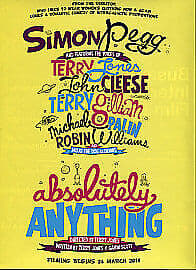 Absolutely Anything DVD (2015) Simon Pegg, Jones (DIR) Cert 12 Pre-Owned Region 2