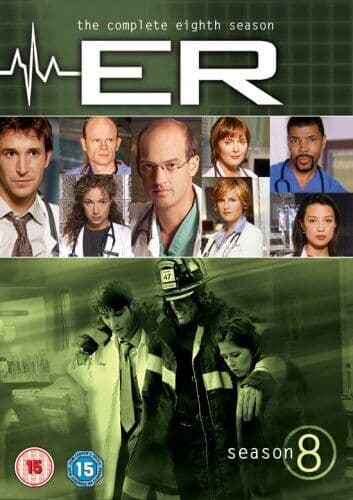 ER: The Complete Eighth Season DVD (2007) Noah Wyle Cert 15 6 Discs Pre-Owned Region 2