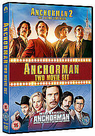 Anchorman/Anchorman 2 DVD (2014) Will Ferrell, McKay (DIR) Cert 15 2 Discs Pre-Owned Region 2