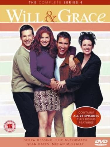 Will And Grace: The Complete Series 4 DVD (2004) Woody Harrelson, Burrows (DIR) Pre-Owned Region 2