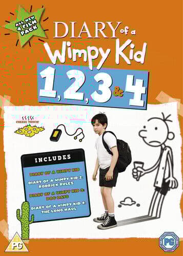 Diary Of A Wimpy Kid 1, 2, 3 & 4 DVD (2017) Zachary Gordon, Bowers (DIR) Cert Pre-Owned Region 2